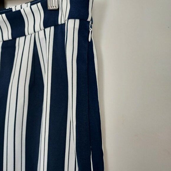 Striped Black and White Women's Pants - Picture 3 of 8